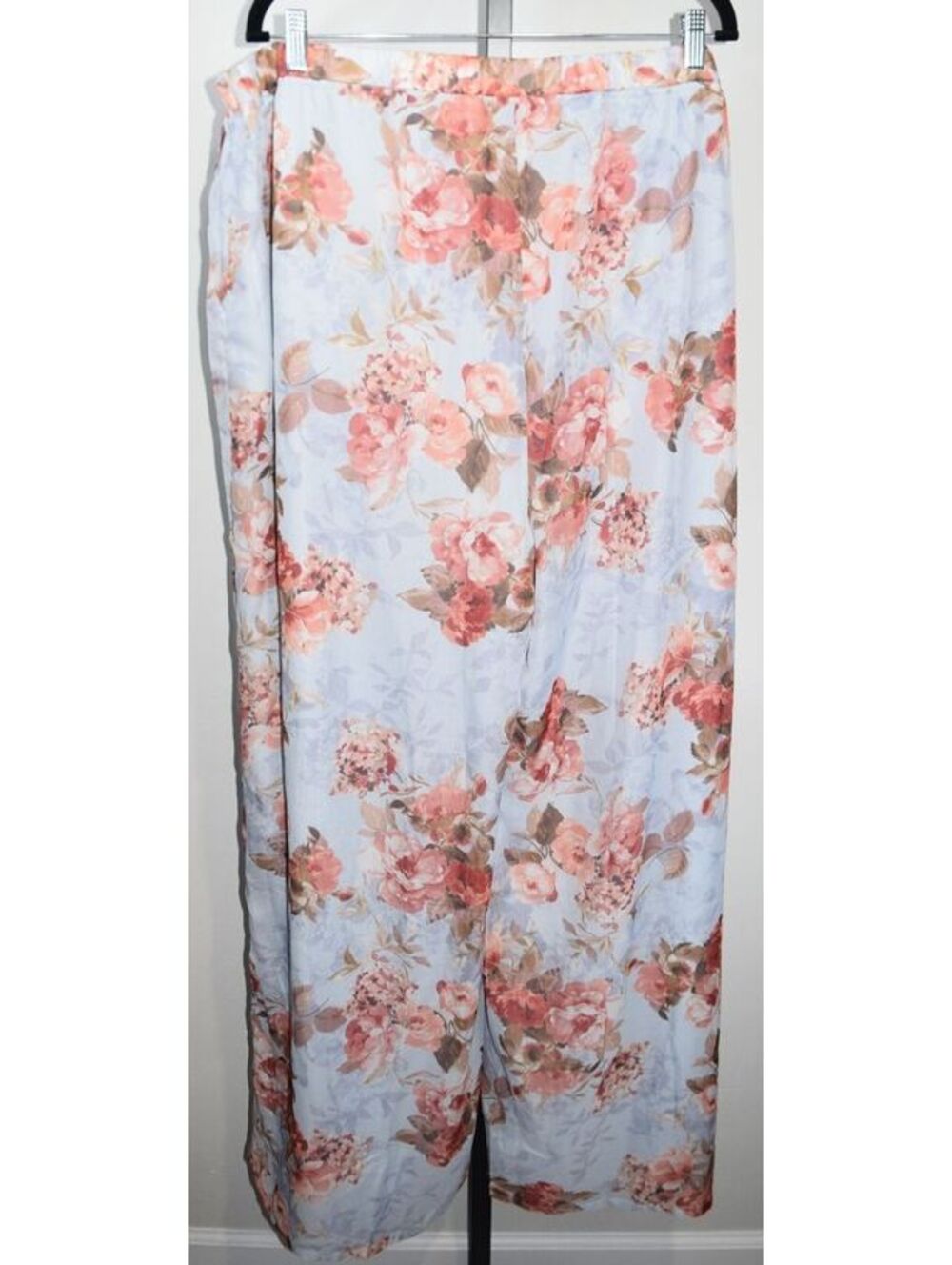 Fashion Nova Floral Print Wide Leg Pull On Pants Plus Size 3X Cottagecore Boho